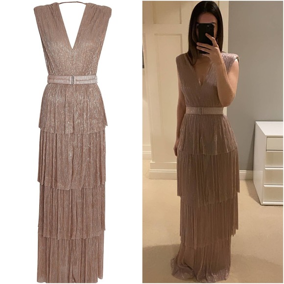 ✖️SOLD✖️Sabina Musayev Skylar Lurex Gown - Picture 4 of 11